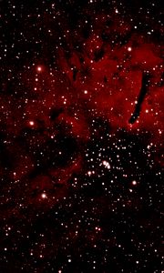 Preview wallpaper nebula, stars, glow, space, red