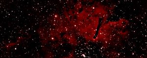 Preview wallpaper nebula, stars, glow, space, red