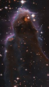 Preview wallpaper nebula, stars, glow, universe, galaxy, space
