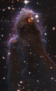 Preview wallpaper nebula, stars, glow, universe, galaxy, space
