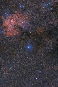 Preview wallpaper nebula, stars, glow, starry sky, space