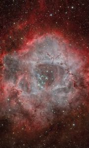 Preview wallpaper nebula, stars, lights, red, space