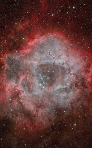 Preview wallpaper nebula, stars, lights, red, space