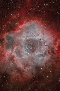 Preview wallpaper nebula, stars, lights, red, space