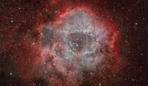 Preview wallpaper nebula, stars, lights, red, space