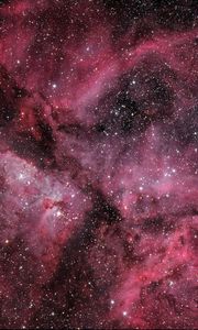 Preview wallpaper nebula, stars, pleiades, space, pink