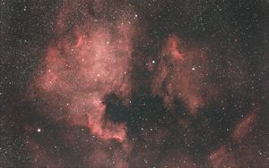 Preview wallpaper nebula, stars, red, space