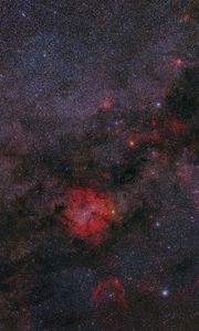 Preview wallpaper nebula, stars, red, space, galaxy
