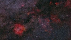 Preview wallpaper nebula, stars, red, space, galaxy
