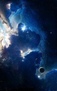 Preview wallpaper nebula, stars, shine, galaxy, space