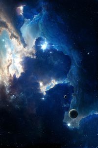 Preview wallpaper nebula, stars, shine, galaxy, space