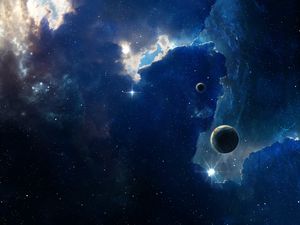 Preview wallpaper nebula, stars, shine, galaxy, space