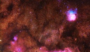 Preview wallpaper nebula, stars, sky, universe, glow