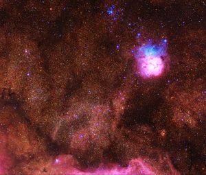 Preview wallpaper nebula, stars, sky, universe, glow