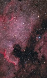 Preview wallpaper nebula, stars, space, pink, background