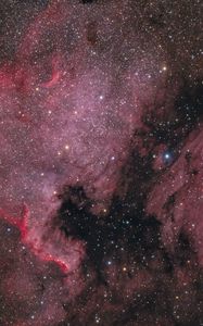 Preview wallpaper nebula, stars, space, pink, background