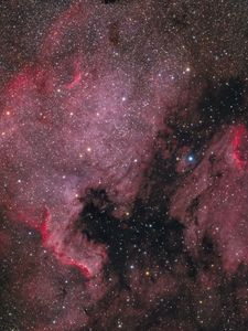 Preview wallpaper nebula, stars, space, pink, background