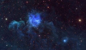 Preview wallpaper nebula, stars, space, blue