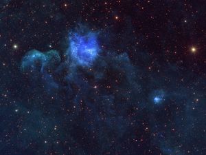 Preview wallpaper nebula, stars, space, blue