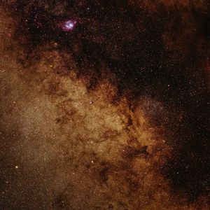 Preview wallpaper nebula, stars, space, brown