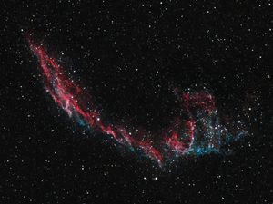 Preview wallpaper nebula, stars, space, universe, multicolored