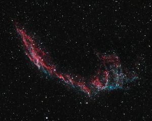 Preview wallpaper nebula, stars, space, universe, multicolored