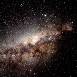 Preview wallpaper nebula, stars, space, universe, brown
