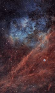 Preview wallpaper nebula, stars, space, galaxy, glow