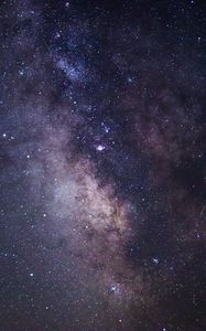 Preview wallpaper nebula, stars, space, universe, galaxy, purple