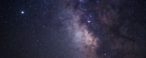 Preview wallpaper nebula, stars, space, universe, galaxy, purple