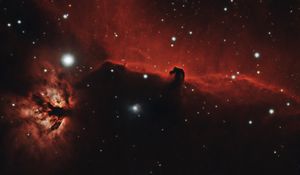 Preview wallpaper nebula, stars, space, galaxy, red