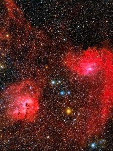 Preview wallpaper nebula, stars, space, glow, light