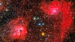 Preview wallpaper nebula, stars, space, glow, light