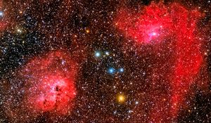 Preview wallpaper nebula, stars, space, glow, light