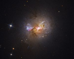 Preview wallpaper nebula, stars, space, glow, glare
