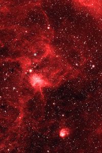 Preview wallpaper nebula, stars, space, glow, red