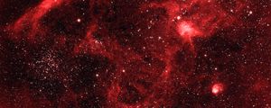 Preview wallpaper nebula, stars, space, glow, red