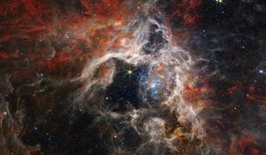 Preview wallpaper nebula, stars, space, glow, background