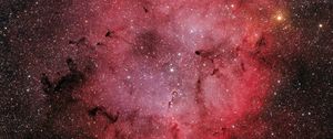 Preview wallpaper nebula, stars, space, red, glow, background