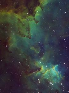 Preview wallpaper nebula, stars, space, background, glow