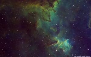 Preview wallpaper nebula, stars, space, background, glow