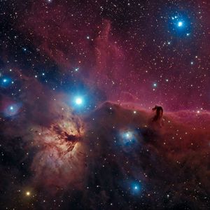 Preview wallpaper nebula, stars, space, bright, glow