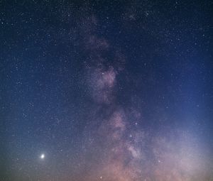 Preview wallpaper nebula, stars, starry sky, glow, night
