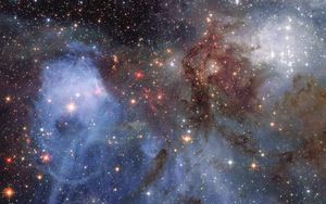 Preview wallpaper nebula, stars, universe, glow, space