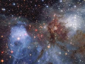 Preview wallpaper nebula, stars, universe, glow, space