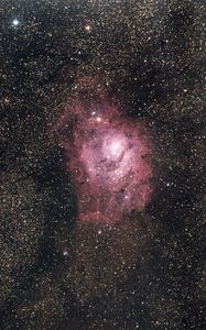Preview wallpaper nebula, stars, universe, space, pink