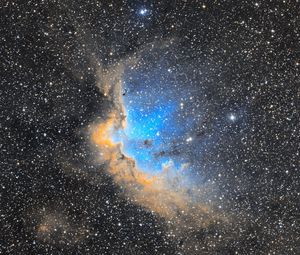 Preview wallpaper nebula, stars, universe, space, glow