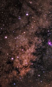 Preview wallpaper nebula, stars, universe, space, brown
