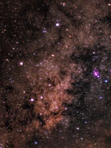 Preview wallpaper nebula, stars, universe, space, brown