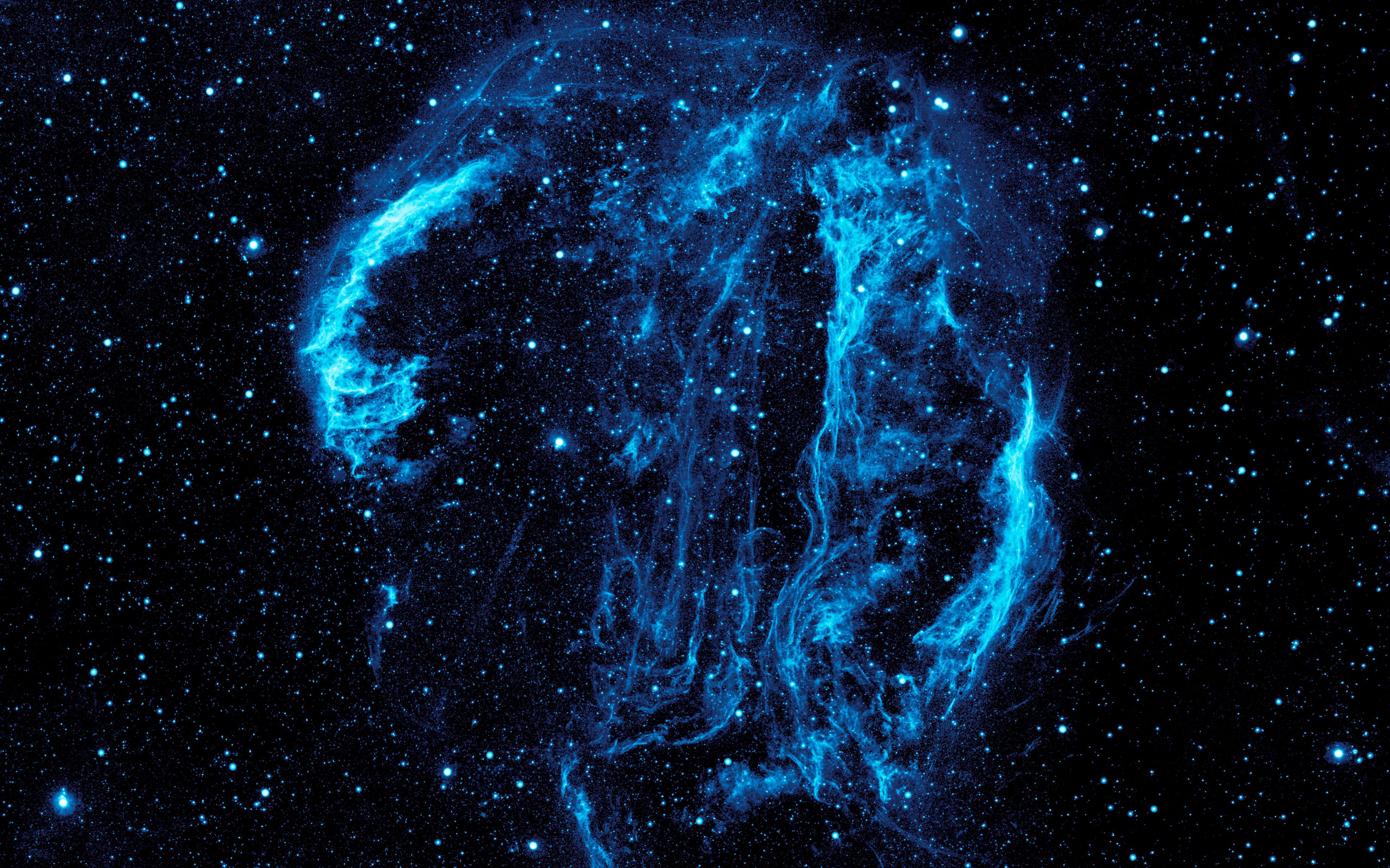 Download Wallpaper 3840x2400 Nebula Ultraviolet Stars Galaxy